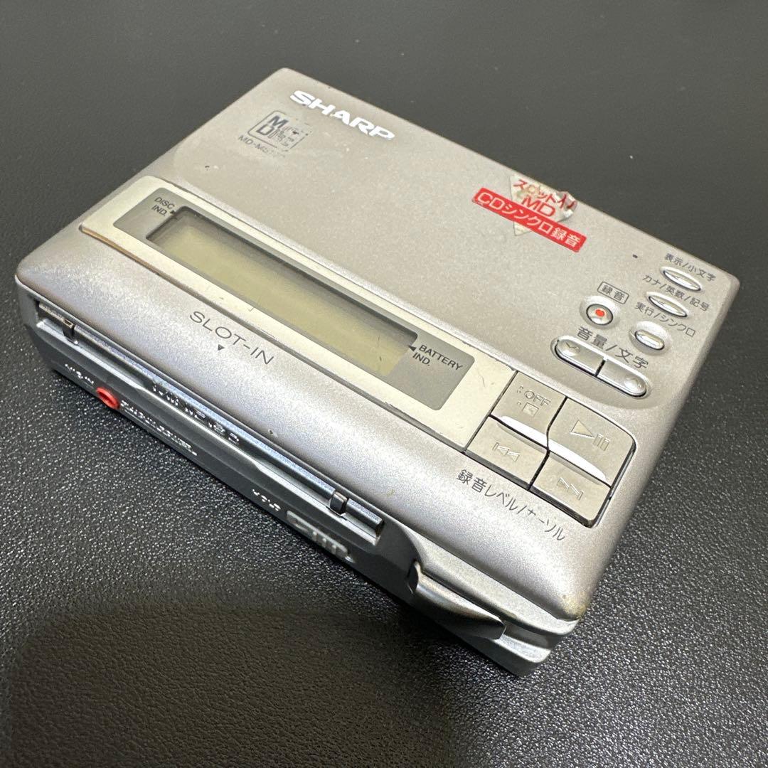 SHARP MDポータブルレコーダー MD-MS100 動作確認済