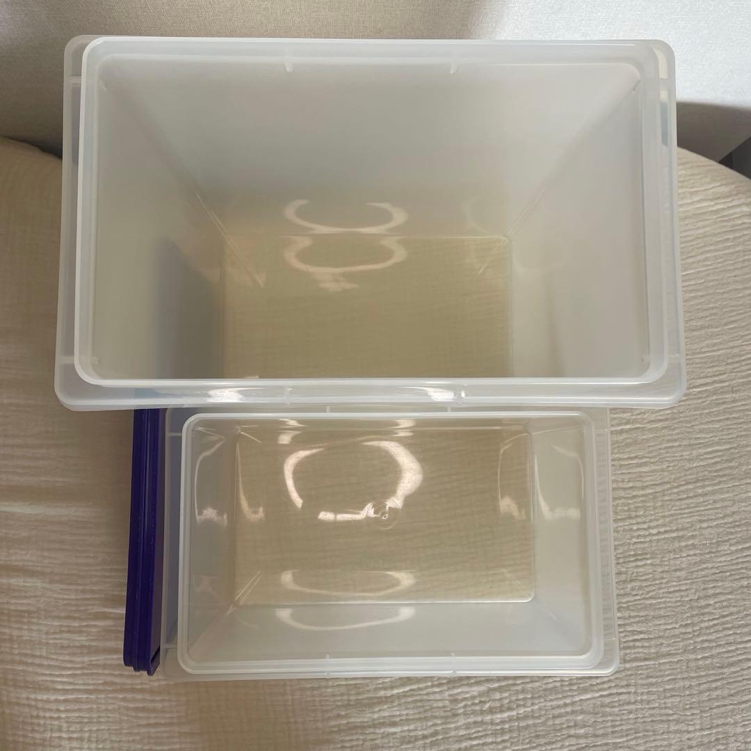 美品 タッパーウェア 5kg 10kg キーパー 2個セット 食品保存容器