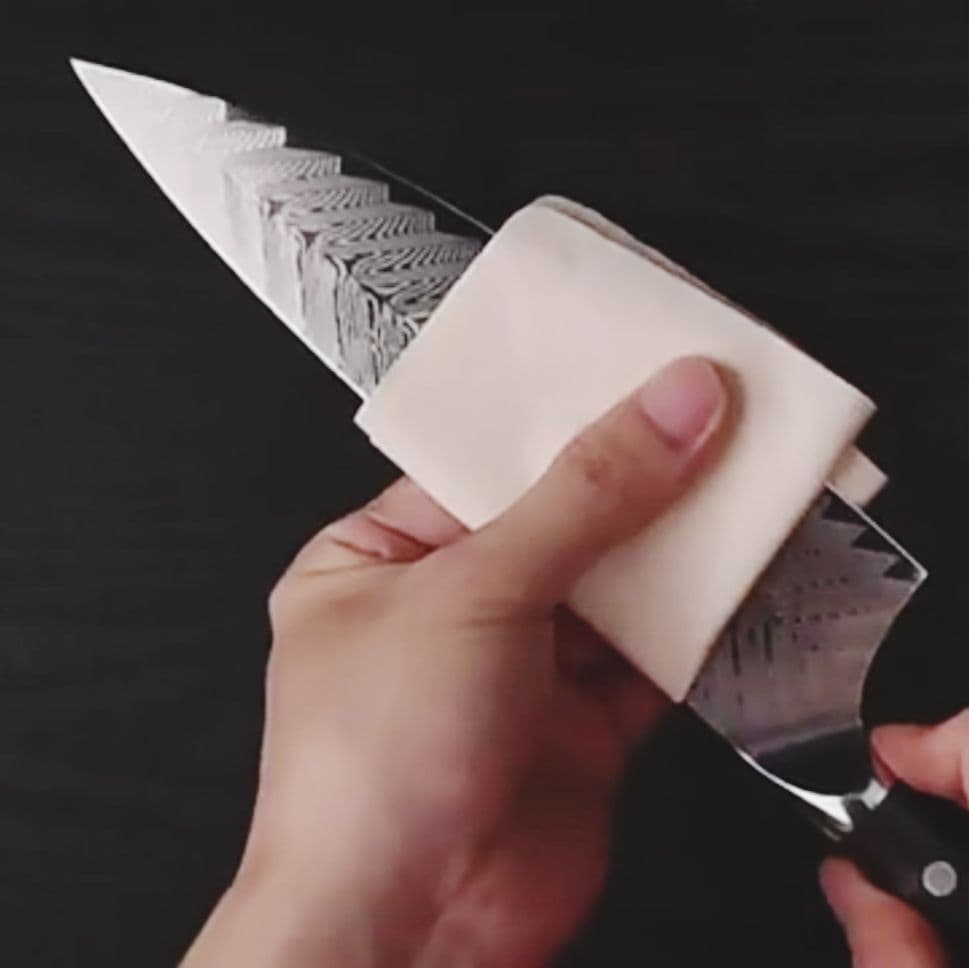 【新作】牛刀　VG10　73層ダマスカス鋼　赤柄