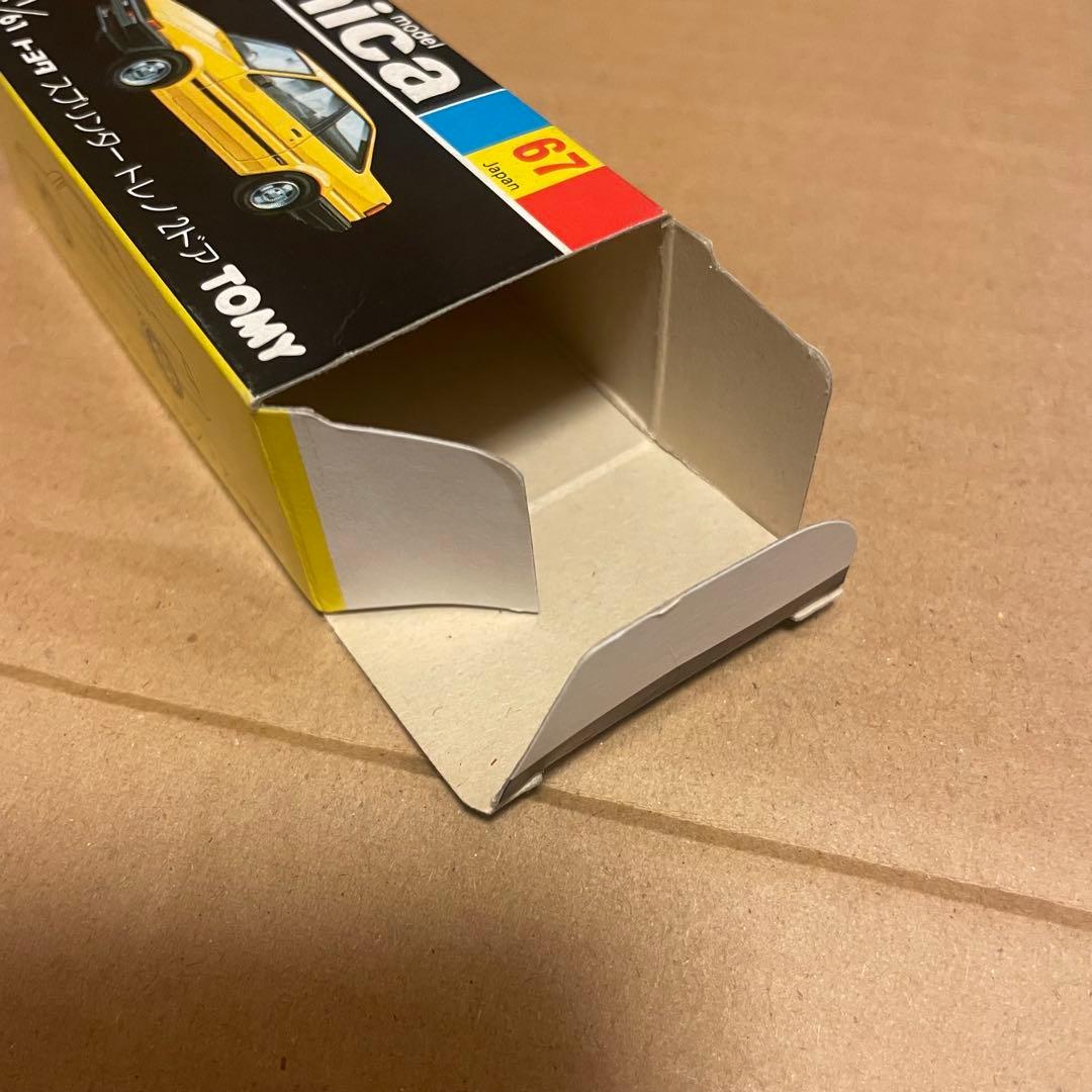 黒箱トミカ トヨタ スプリンタートレノ 2ドア　当時物　日本製　黄色　極上品