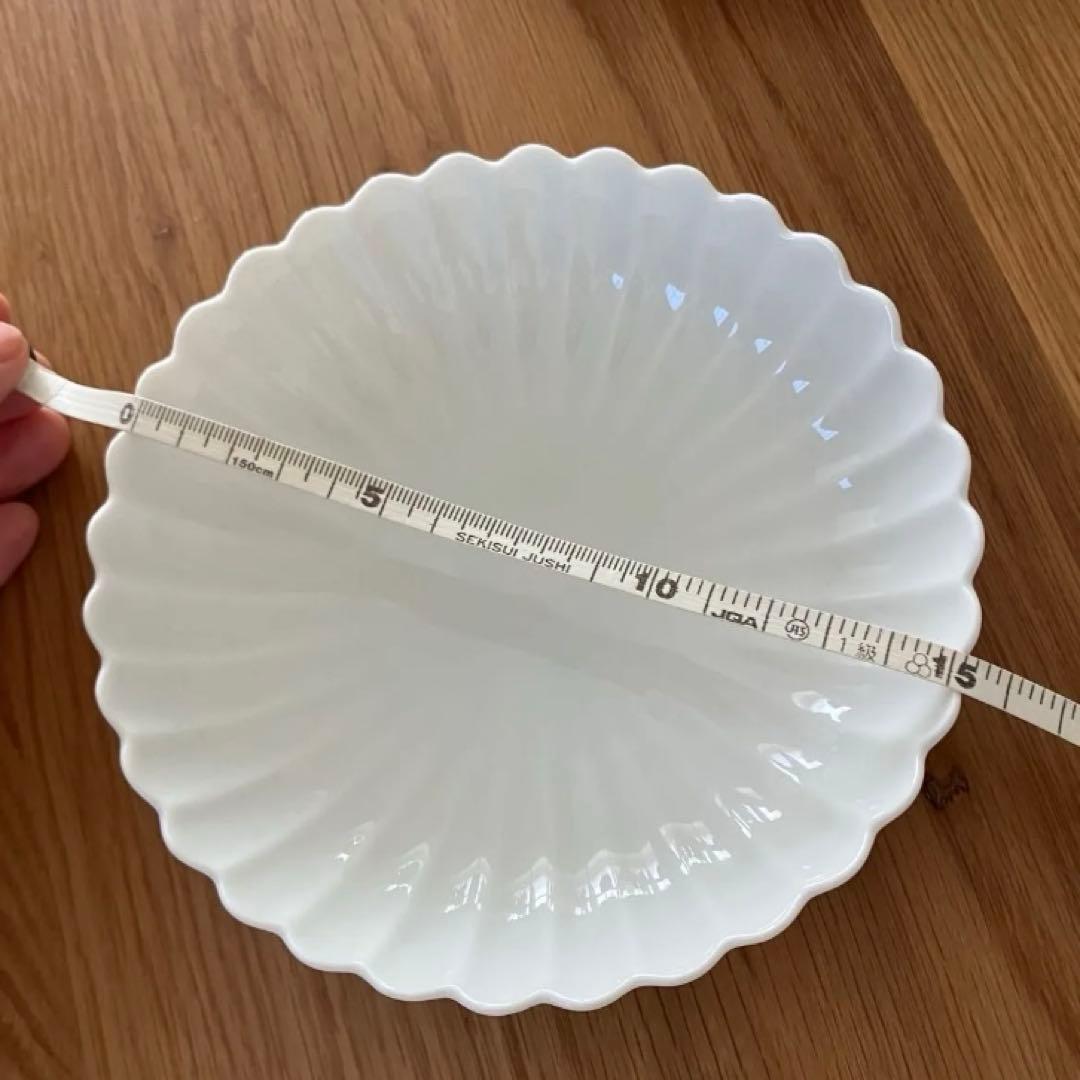 【セット】美濃焼 白菊 菊寿 菊割皿 銘々皿 磁器 たち吉 お祝い 正月