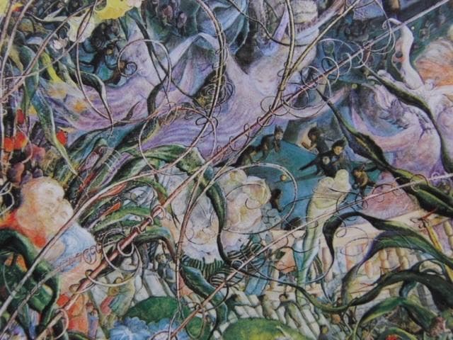 遠藤彰子、【草の音】、希少な大判額装用画集より、美品、日本人画家