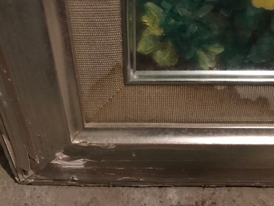 岩田治子 油絵 絵画 パンジー