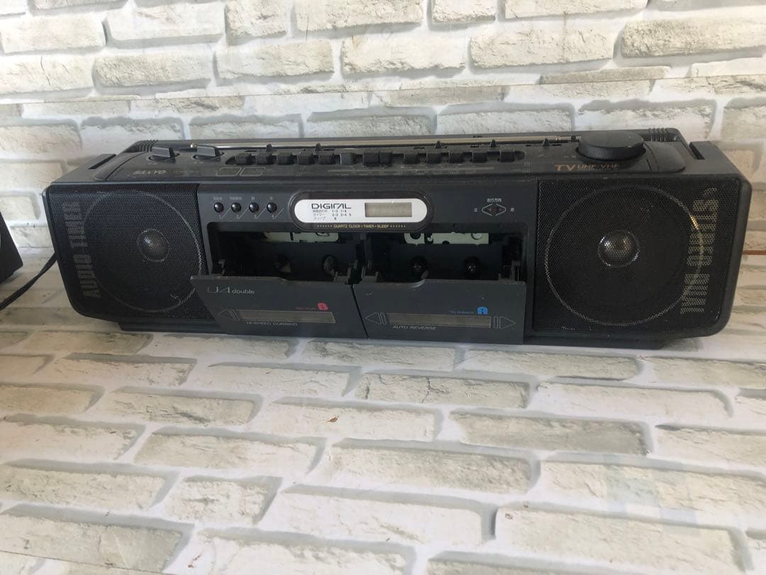 ナショナルRX-606ステレオラジカセSANYO u4-w46(A40)