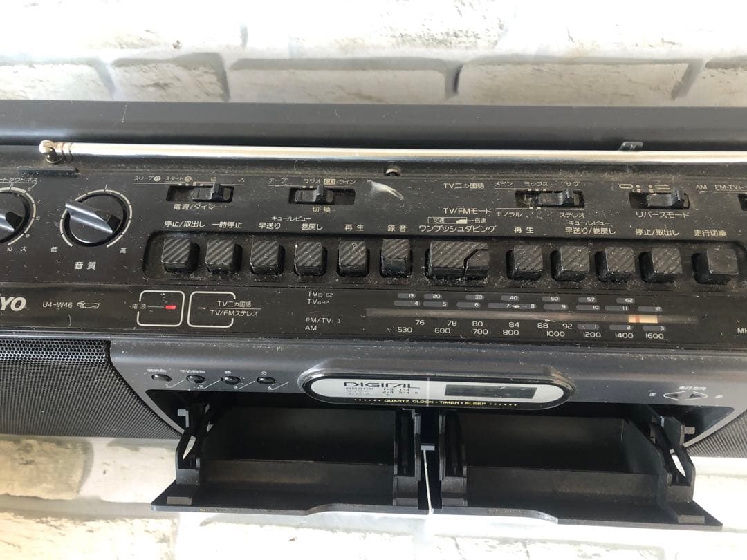 ナショナルRX-606ステレオラジカセSANYO u4-w46(A40)