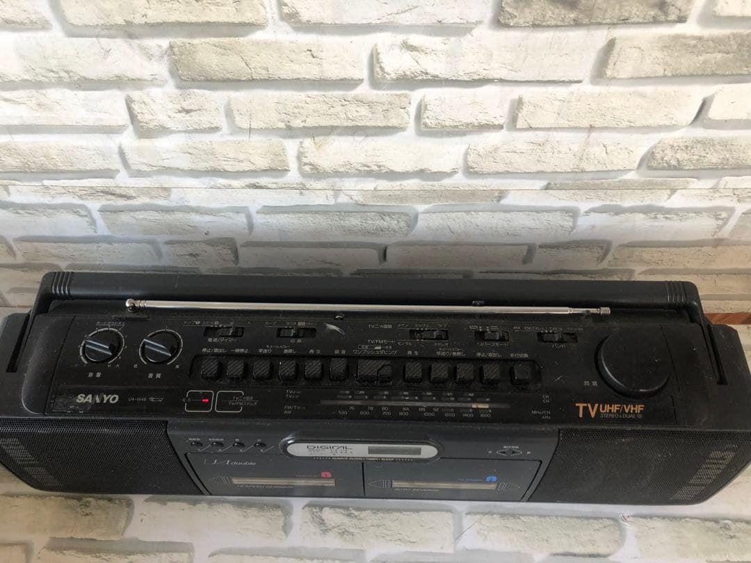 ナショナルRX-606ステレオラジカセSANYO u4-w46(A40)
