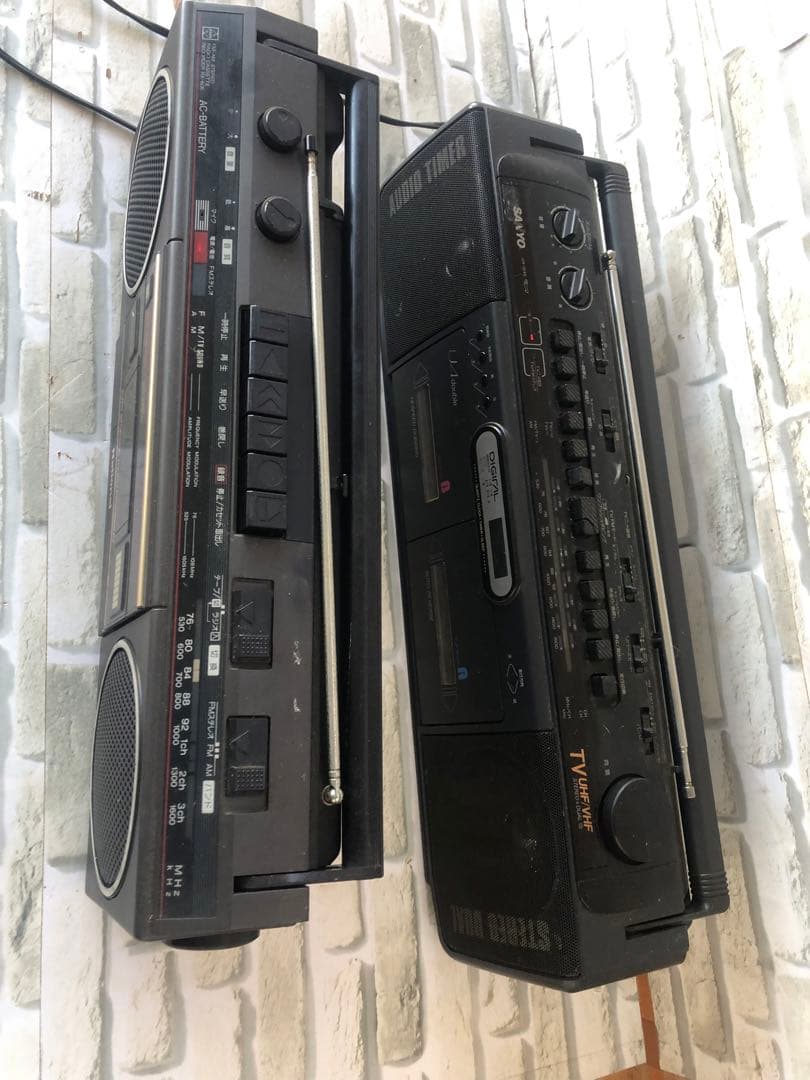 ナショナルRX-606ステレオラジカセSANYO u4-w46(A40)