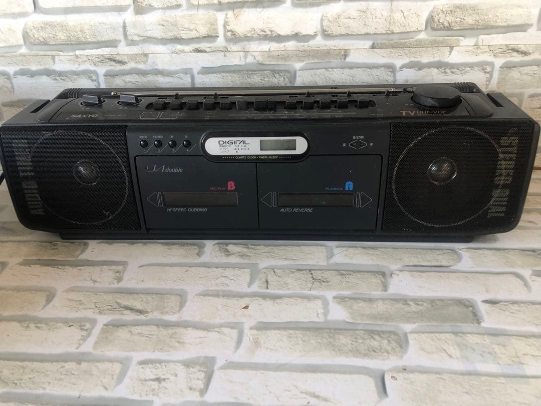 ナショナルRX-606ステレオラジカセSANYO u4-w46(A40)