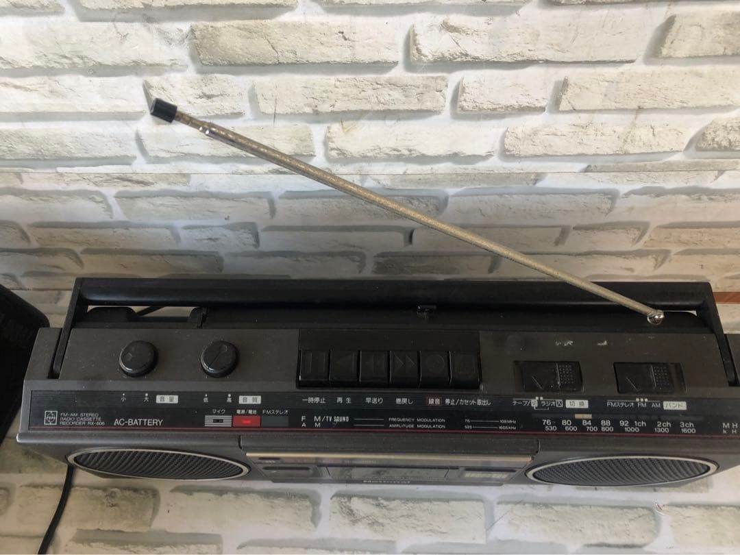 ナショナルRX-606ステレオラジカセSANYO u4-w46(A40)
