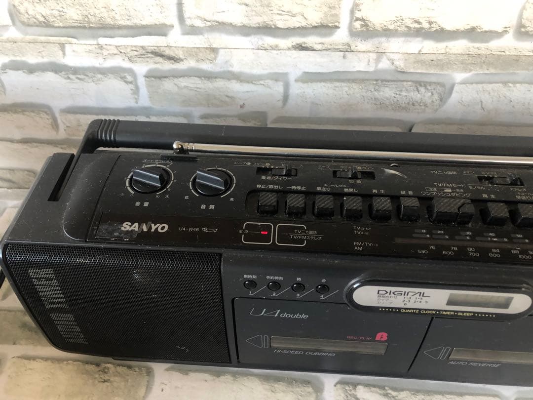 ナショナルRX-606ステレオラジカセSANYO u4-w46(A40)