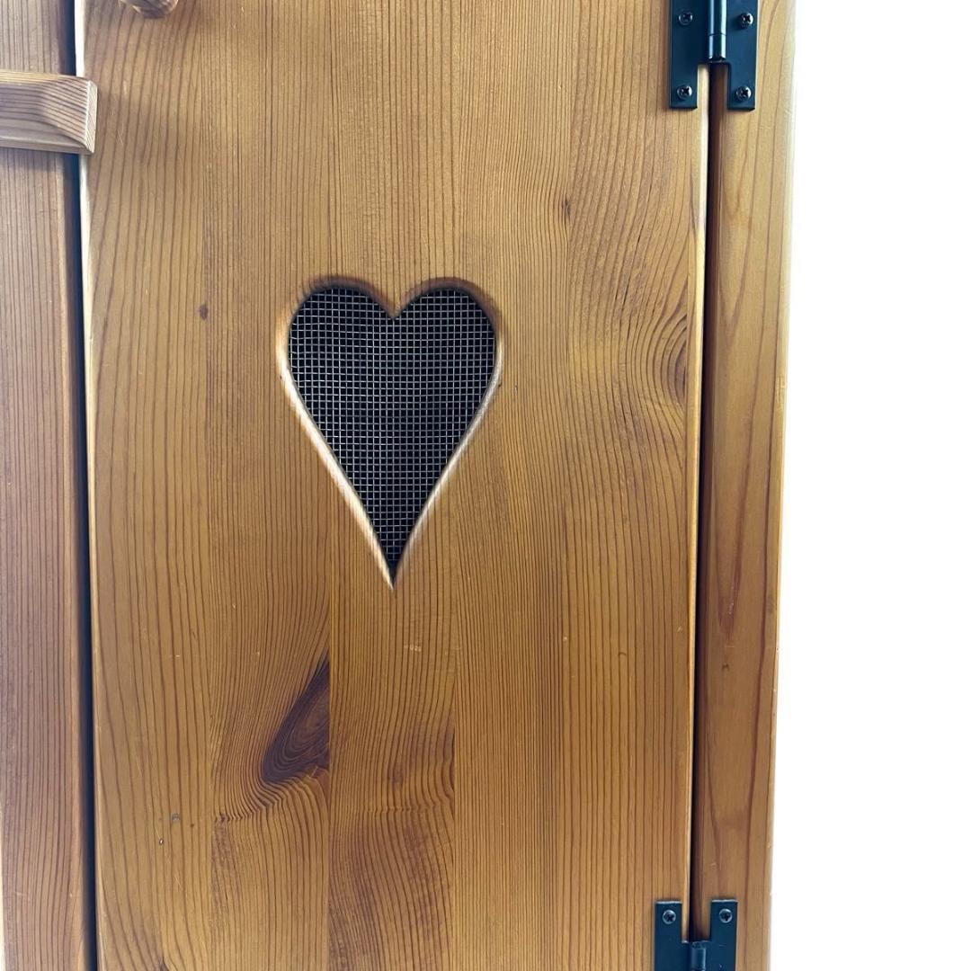 【希少】マリアガーデン アンティーク カントリー キャビネット パイン材 ハート