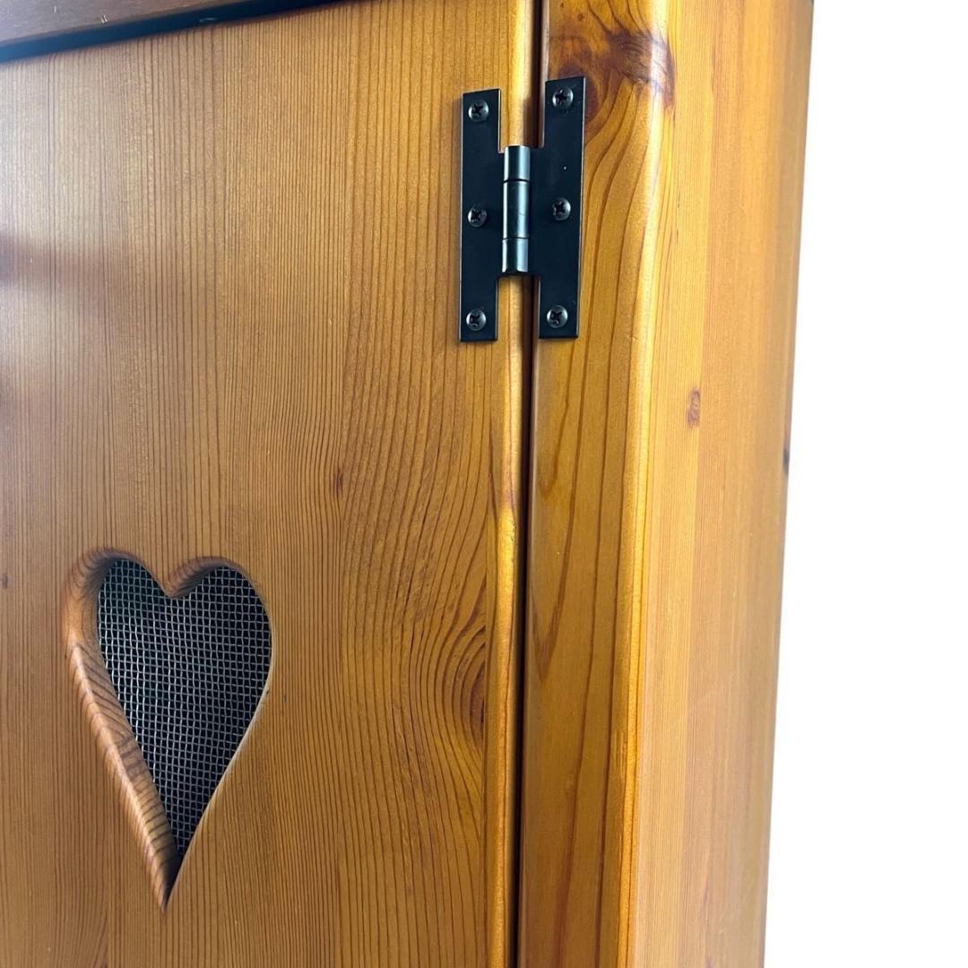 【希少】マリアガーデン アンティーク カントリー キャビネット パイン材 ハート