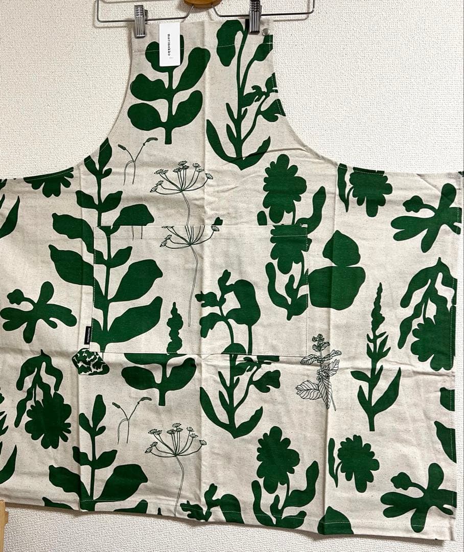 ●新品未使用●マリメッコ　marimekko エプロン　野菜　人気