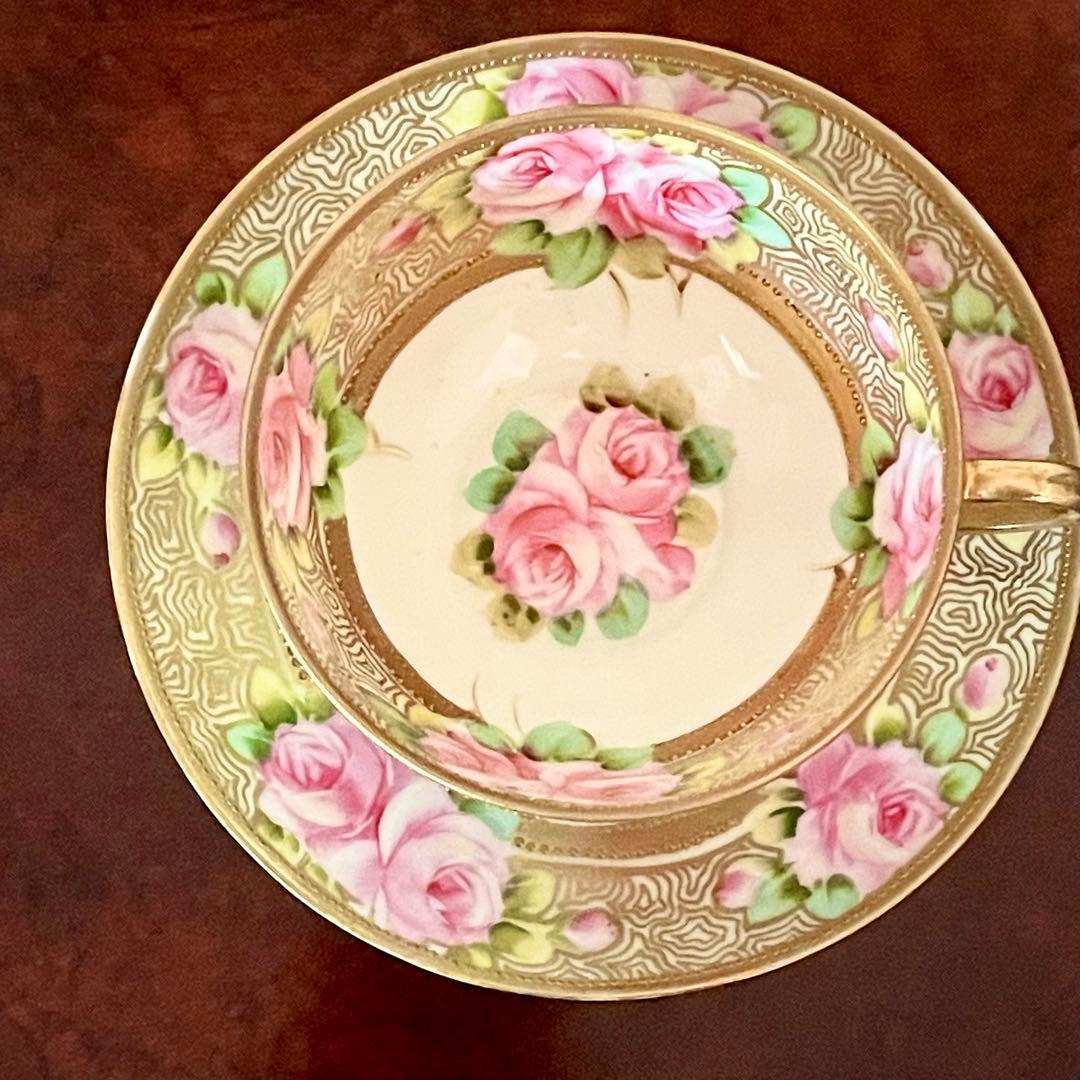 オールドノリタケ 最上手 RC金彩 薔薇 C&S 希少