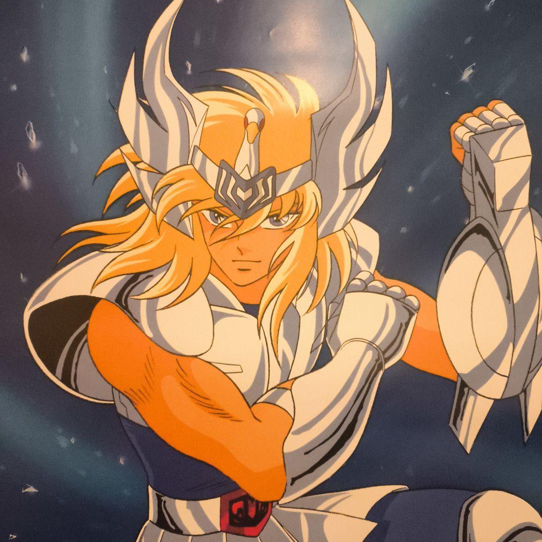 聖闘士星矢　キグナス氷河　非売品　当時物　ポスター