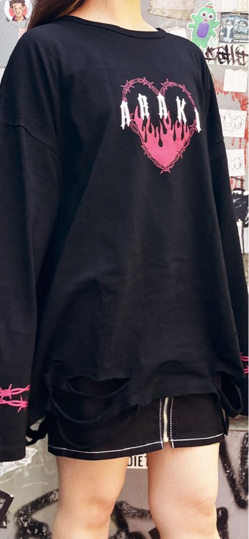 あらき×PSYCHONATION×GEKIROCK CLOTHINGコラボロンT