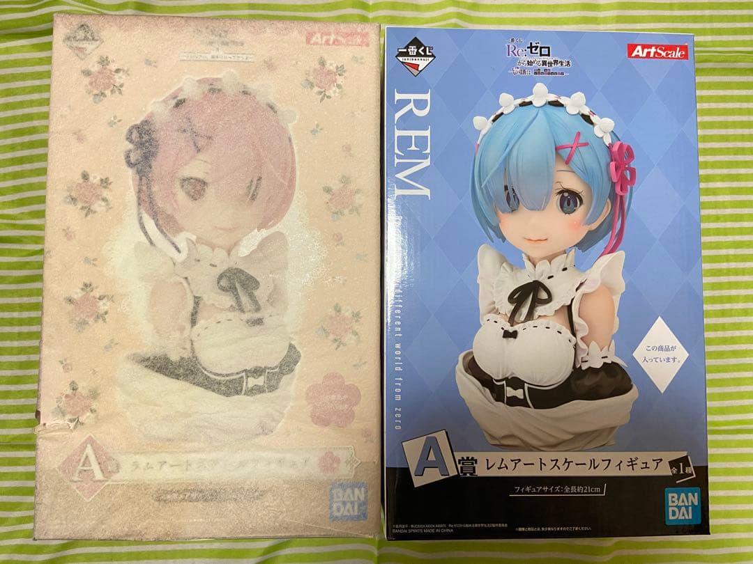 一番くじ リゼロ A賞 アートスケール レム ラム エミリア エキドナ 5点