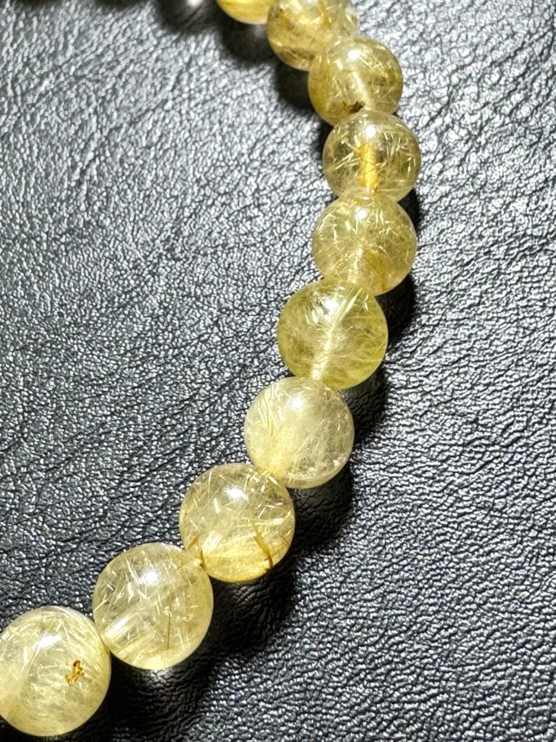 オススメ品質【ルチルクォーツ】約7.8㍉のブレスレット^ ^