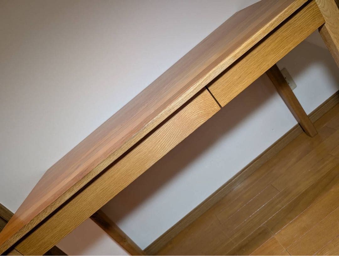 ■送料込■無印 MUJI 無垢材 木製デスク オーク材 事務デスク 学習机