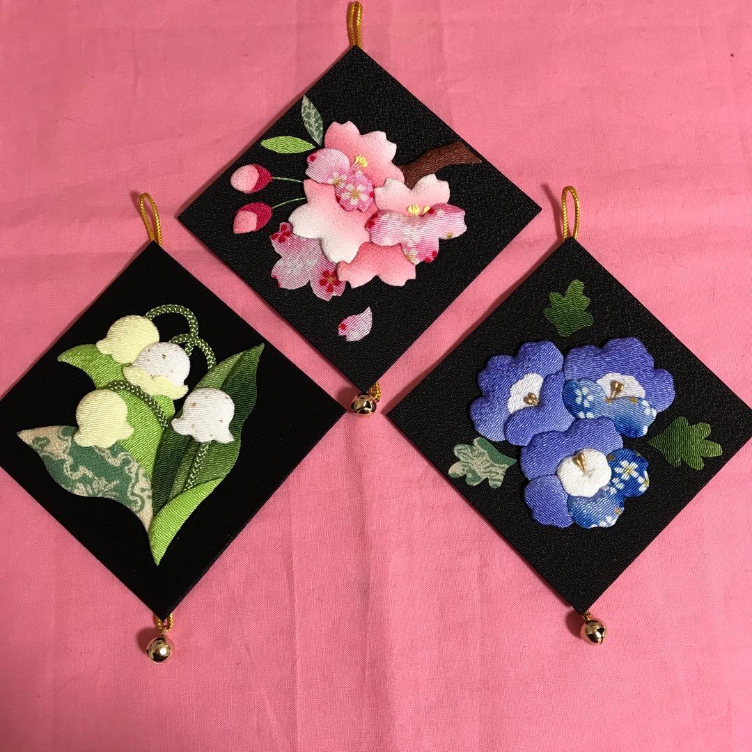 さくらほりきり　押絵　四季花