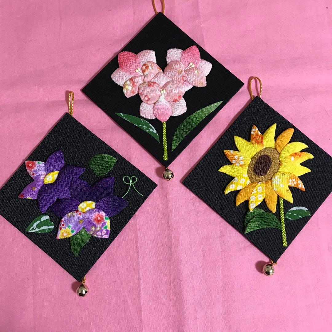 さくらほりきり　押絵　四季花