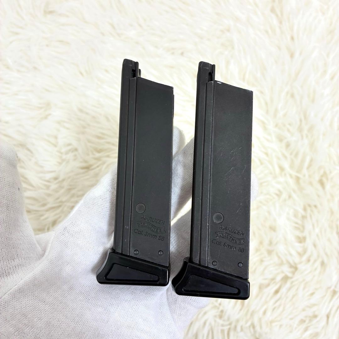 【美品】マルゼン ワルサーPPK/S ガスブローバック エアガン マガジン2本
