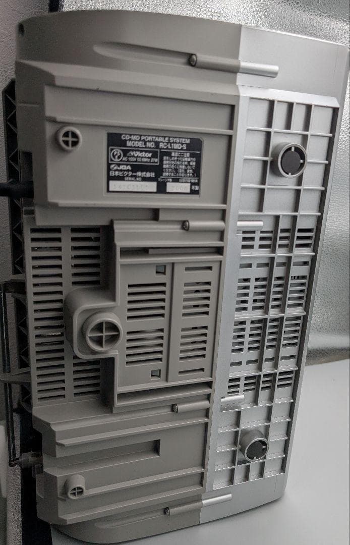 ビクター CD/MDラジカセ Clavia RC-L1MD　シルバー　現状渡し