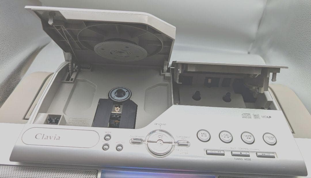 ビクター CD/MDラジカセ Clavia RC-L1MD　シルバー　現状渡し