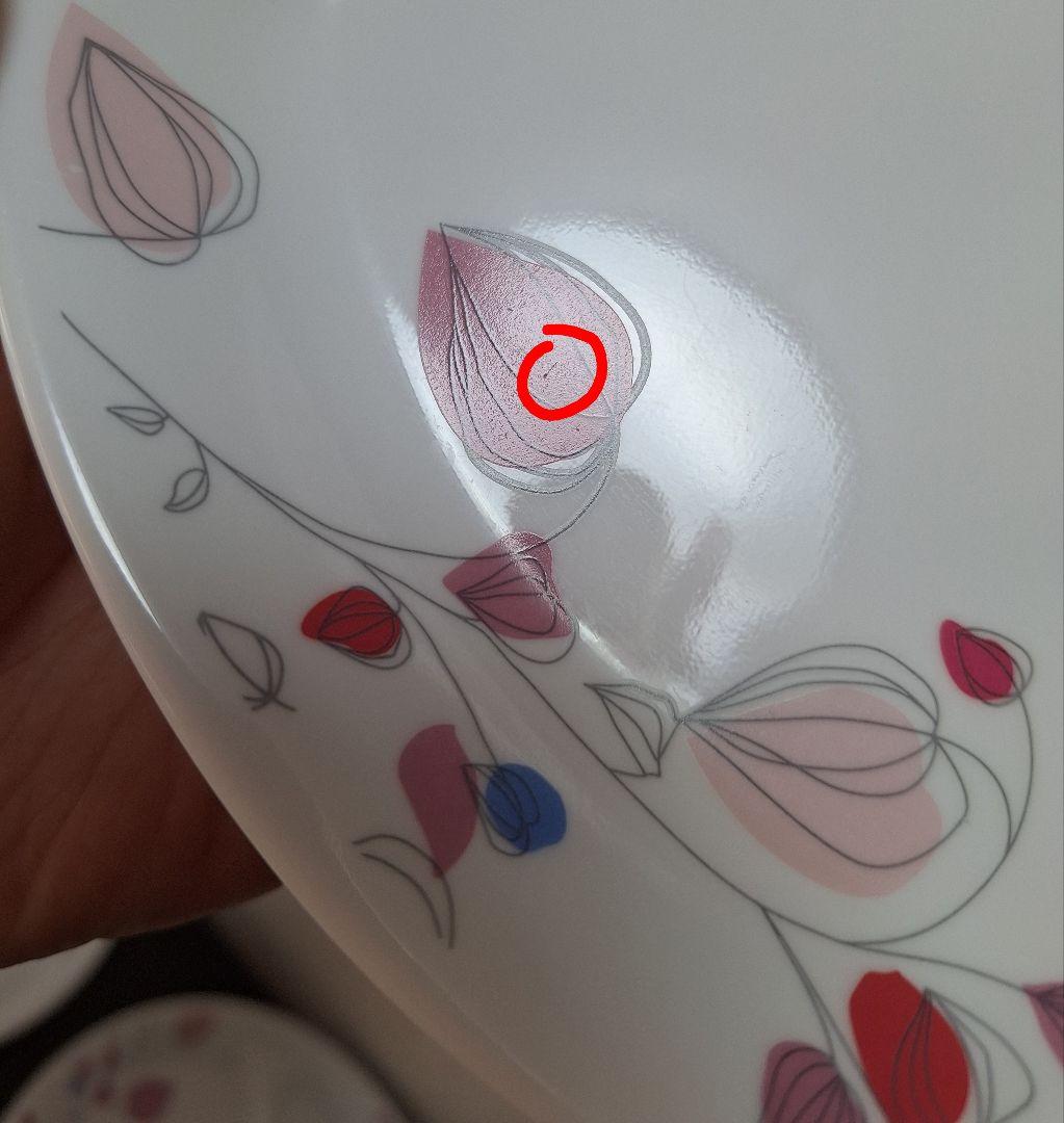 廃盤　コレール　CORELLE　ピンクブリーズ　ランチプレート　26cm 大　3