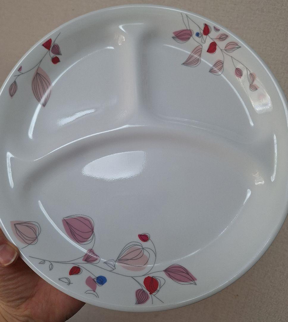 廃盤　コレール　CORELLE　ピンクブリーズ　ランチプレート　26cm 大　3