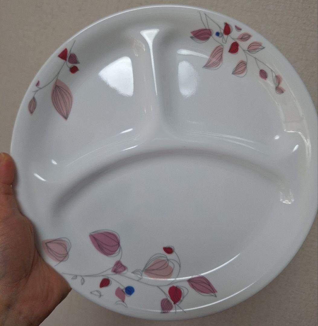 廃盤　コレール　CORELLE　ピンクブリーズ　ランチプレート　26cm 大　3