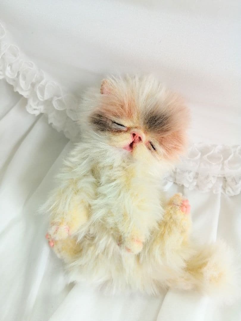 ふにゃっくた♡おねんね子猫ちゃん♡アートドール♡ぬいぐるみ♡