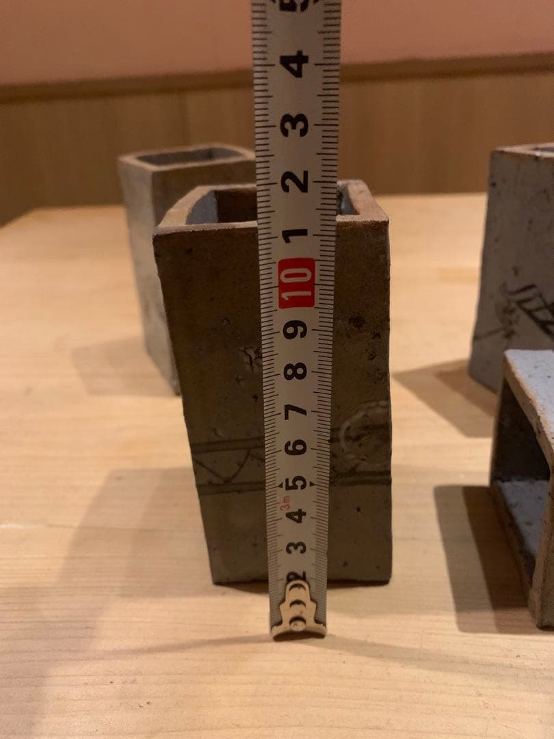 人気作家 丸田宗彦 絵唐津 長方筒向付（5客） 天地両面使い・趣の異なる二役の器