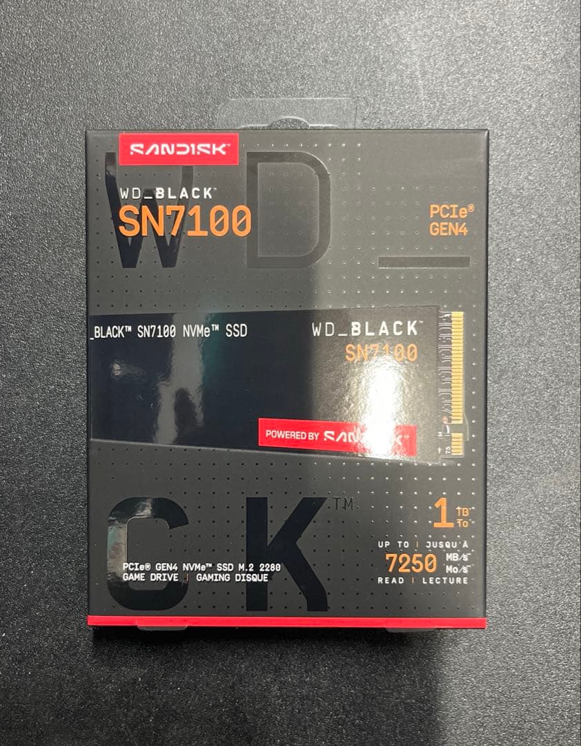 内蔵型SSD WDS100T4X0E WD_BLACK SN7100 NVMe SSD1TB