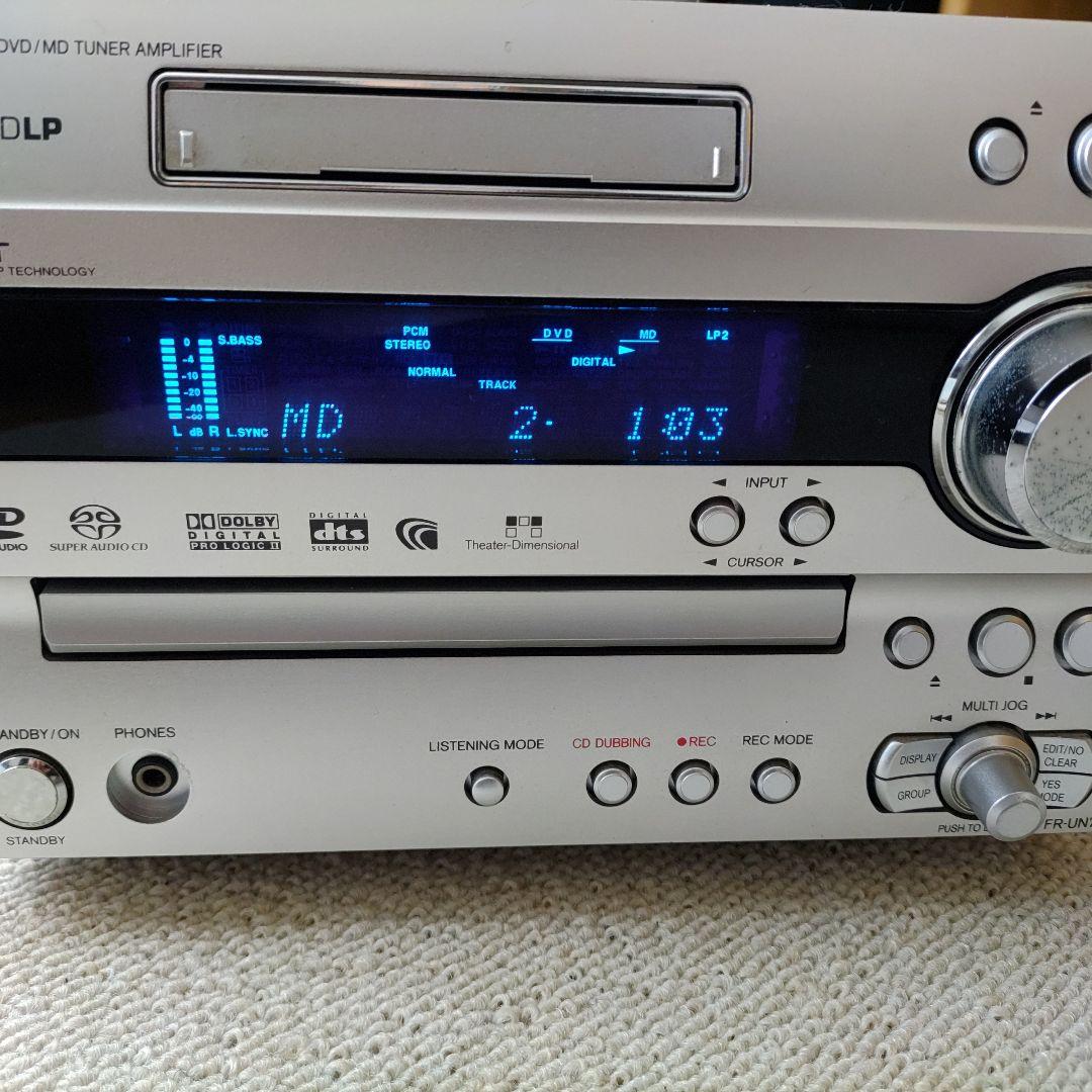 [動作確認済] ONKYO DVD/CD/MD チューナーアンプ FR-UN7
