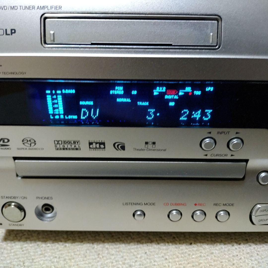 [動作確認済] ONKYO DVD/CD/MD チューナーアンプ FR-UN7