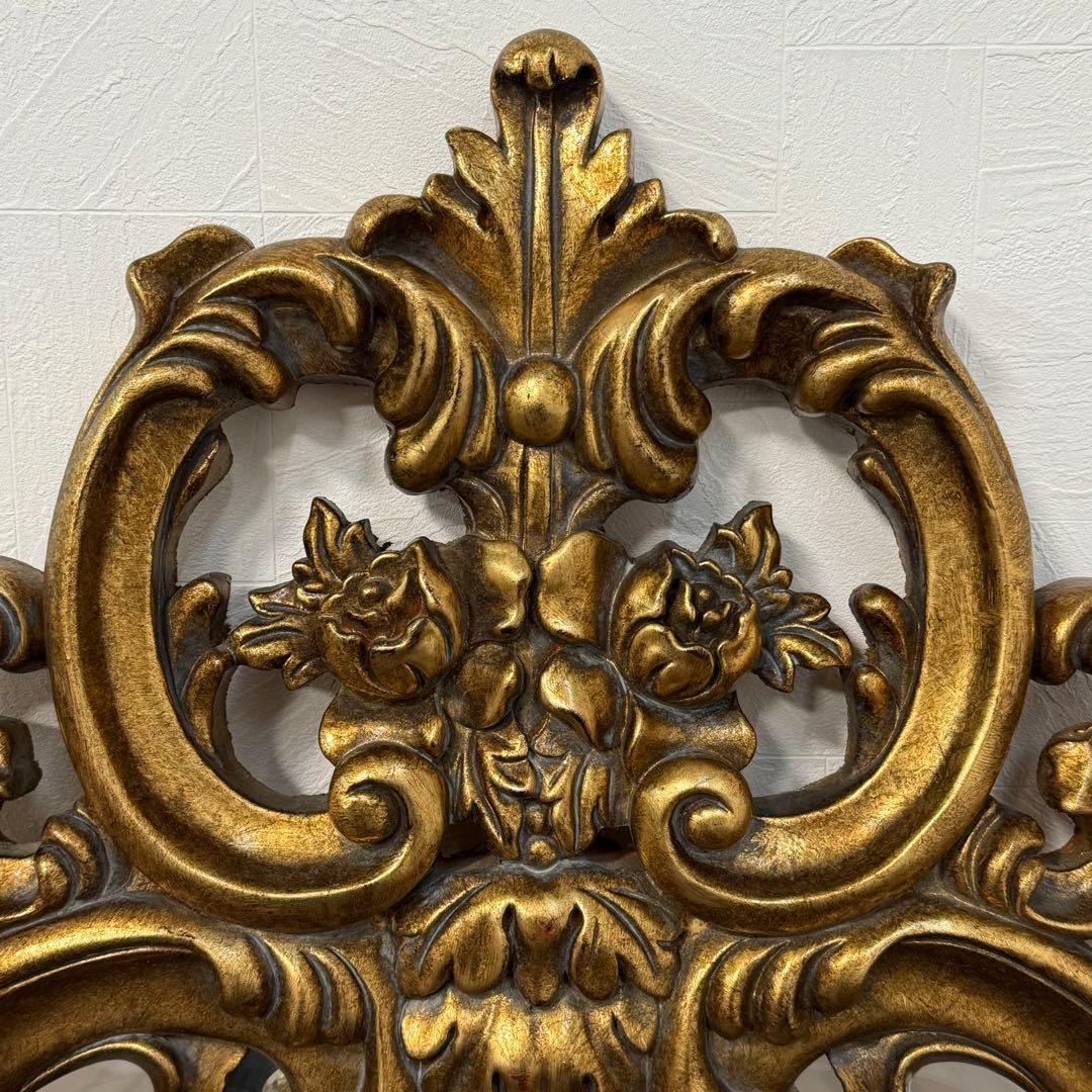 H21K95a アンティーク調 フレンチスタイル ロココ調ミラー