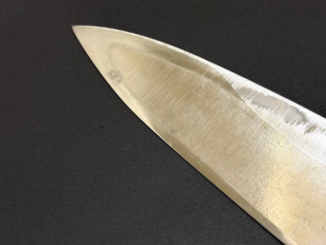 左文 出刃包丁 165mm 霞 白鋼 白紙