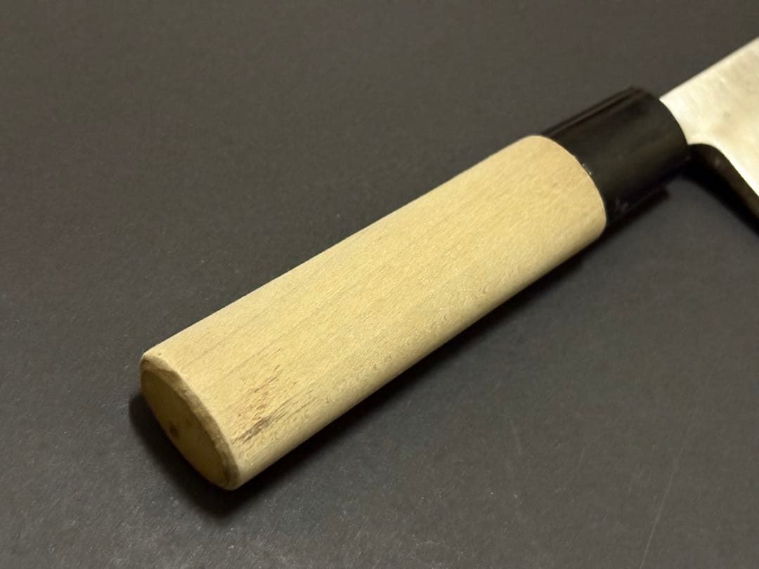 左文 出刃包丁 165mm 霞 白鋼 白紙