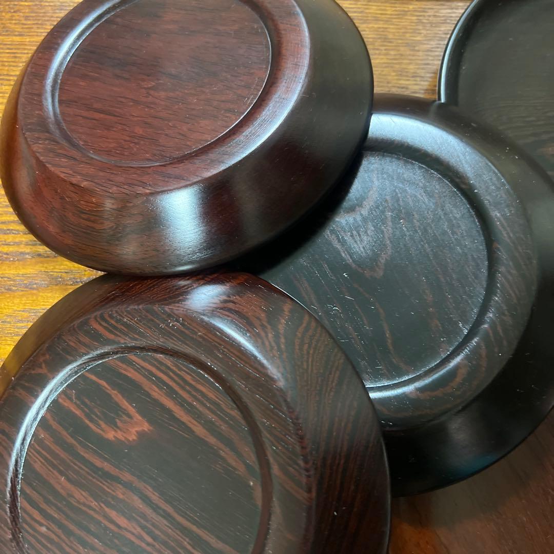 希少◆ 紫檀 食器 器 5セット ❼