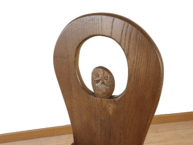 ふくろう １－ＣH　椅子　チェアー　花台　ナラ材　勇峰工芸（新）