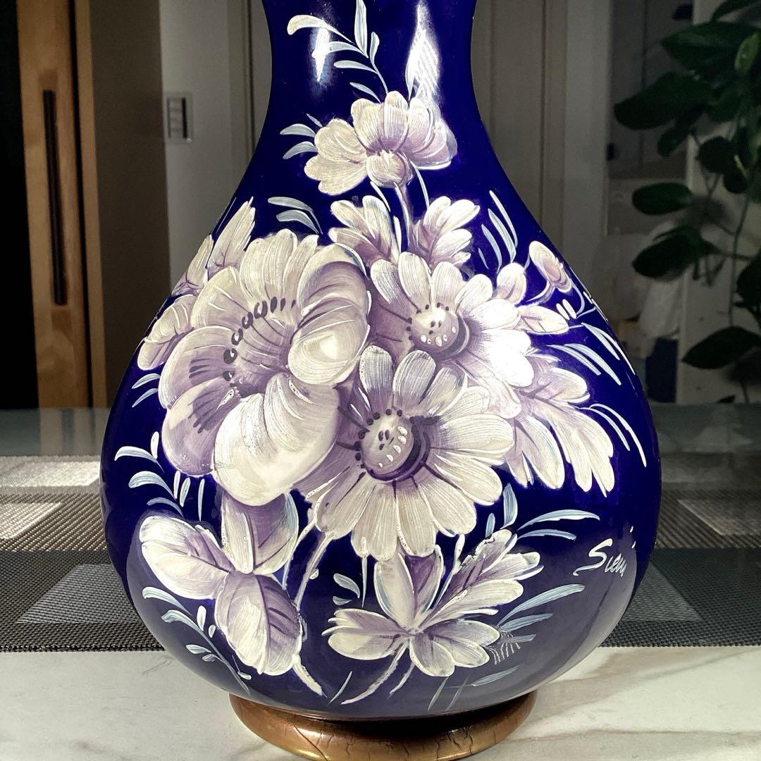 KERAMOS R.Capodimonte 花瓶　イタリア　ヴィンテージ　サイン