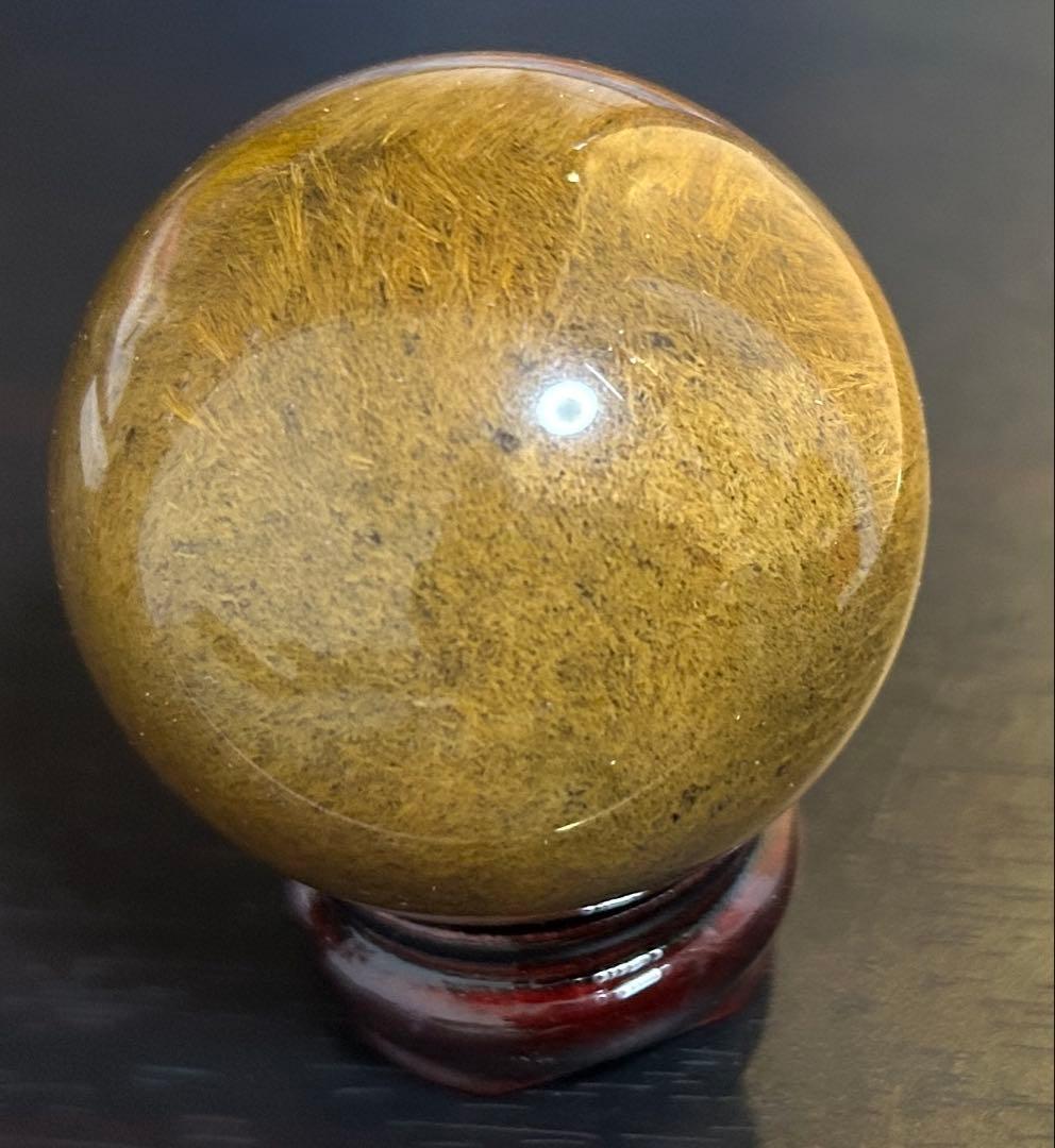 ゴールデンルチルクォーツ丸玉　175g