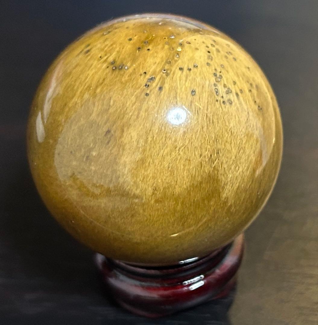 ゴールデンルチルクォーツ丸玉　175g