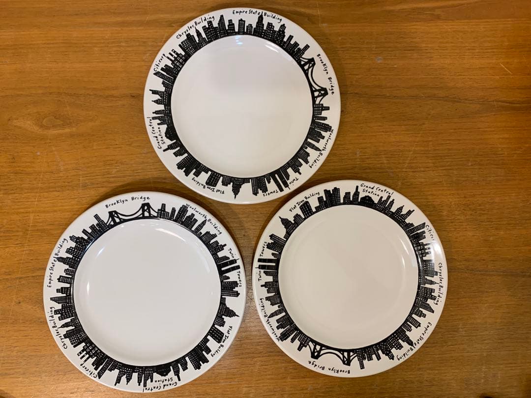 N0726-12★恐らく未使用 FISHS EDDY プレート 約26㎝ 6枚