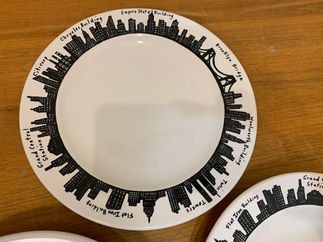 N0726-12★恐らく未使用 FISHS EDDY プレート 約26㎝ 6枚