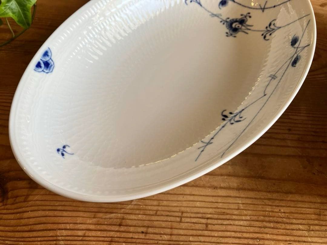 ロイヤルコペンハーゲンブルーパルメッテオーバルディッシュ 27cm×2