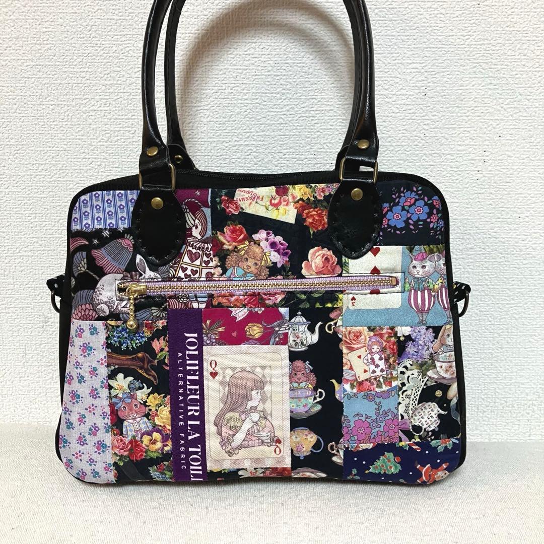 ジョリーフルール　マイリトルテイラーパッチワーク　ボストンバッグ