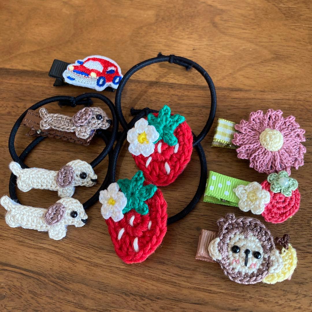 あおりんご様ご確認用☆ベビーヘアクリップ