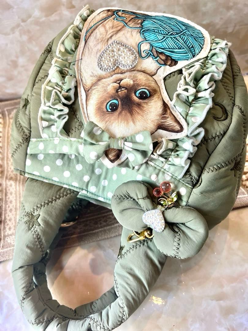 コヤンイサムチョン　新柄　ぷっくりふわふわまん丸バッグ　両面デザイン